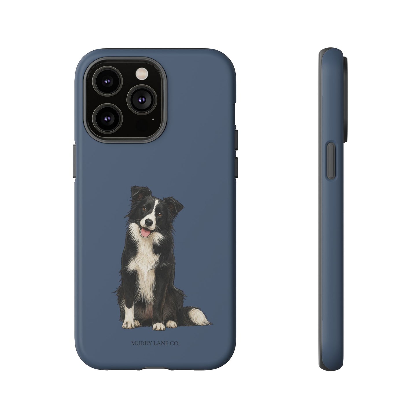 Border Collie Tough Phone Case in Deep Navy Matte
