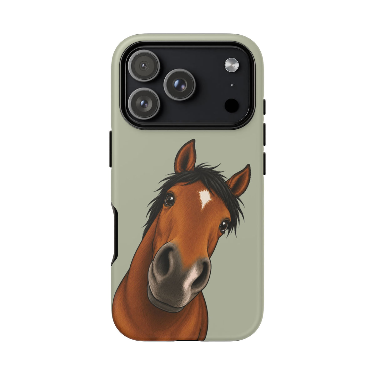 Boop Horse Tough Phone Case in Light Sage Matte