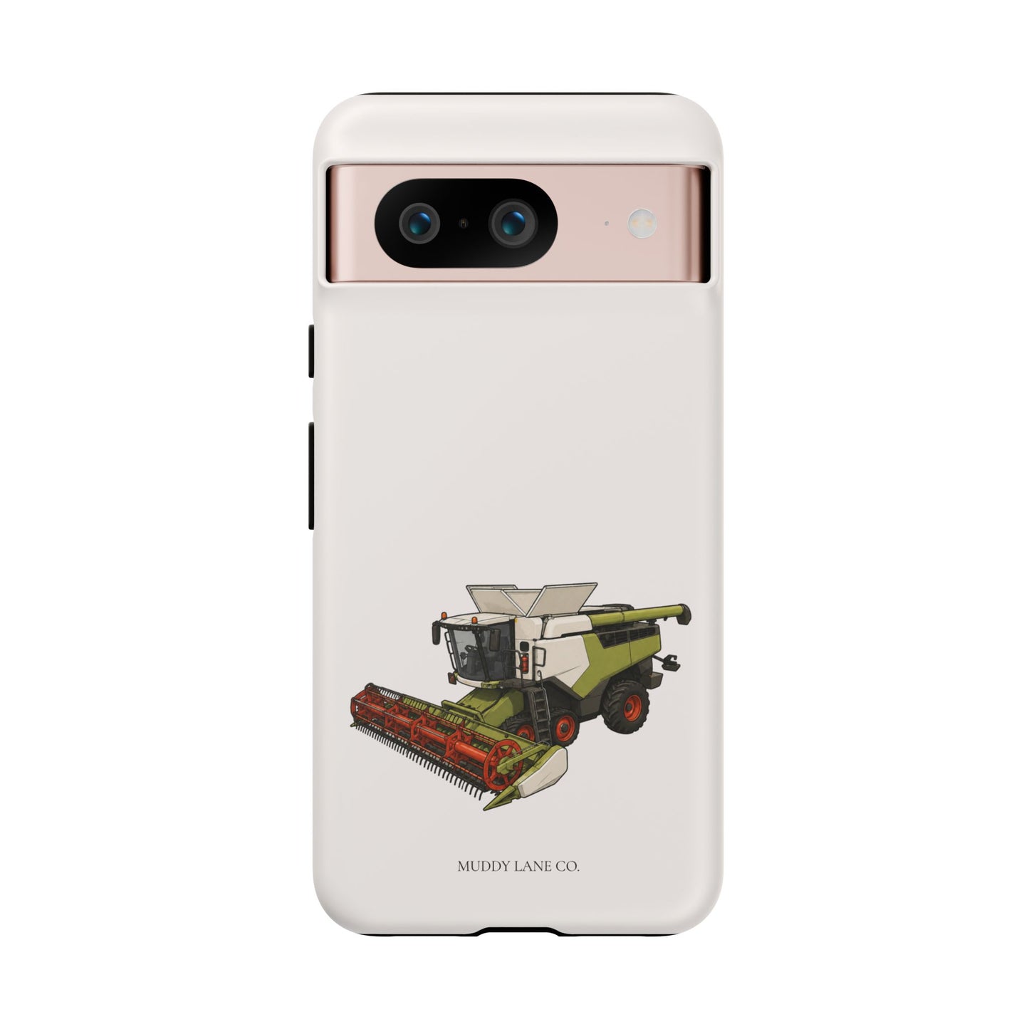Combine Harvester Tough Phone Case in Warm Cream Matte