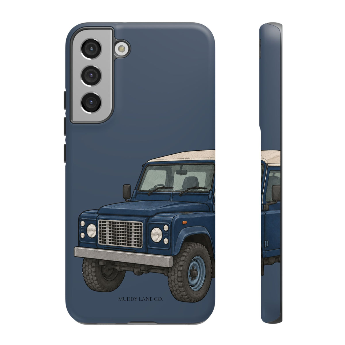 Blue Classic 4x4 Close-Up Tough Phone Case in Deep Navy Matte