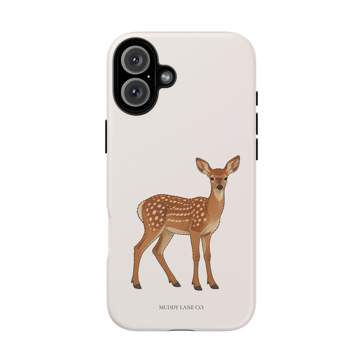 Fawn Tough Phone Case in Warm Cream Matte