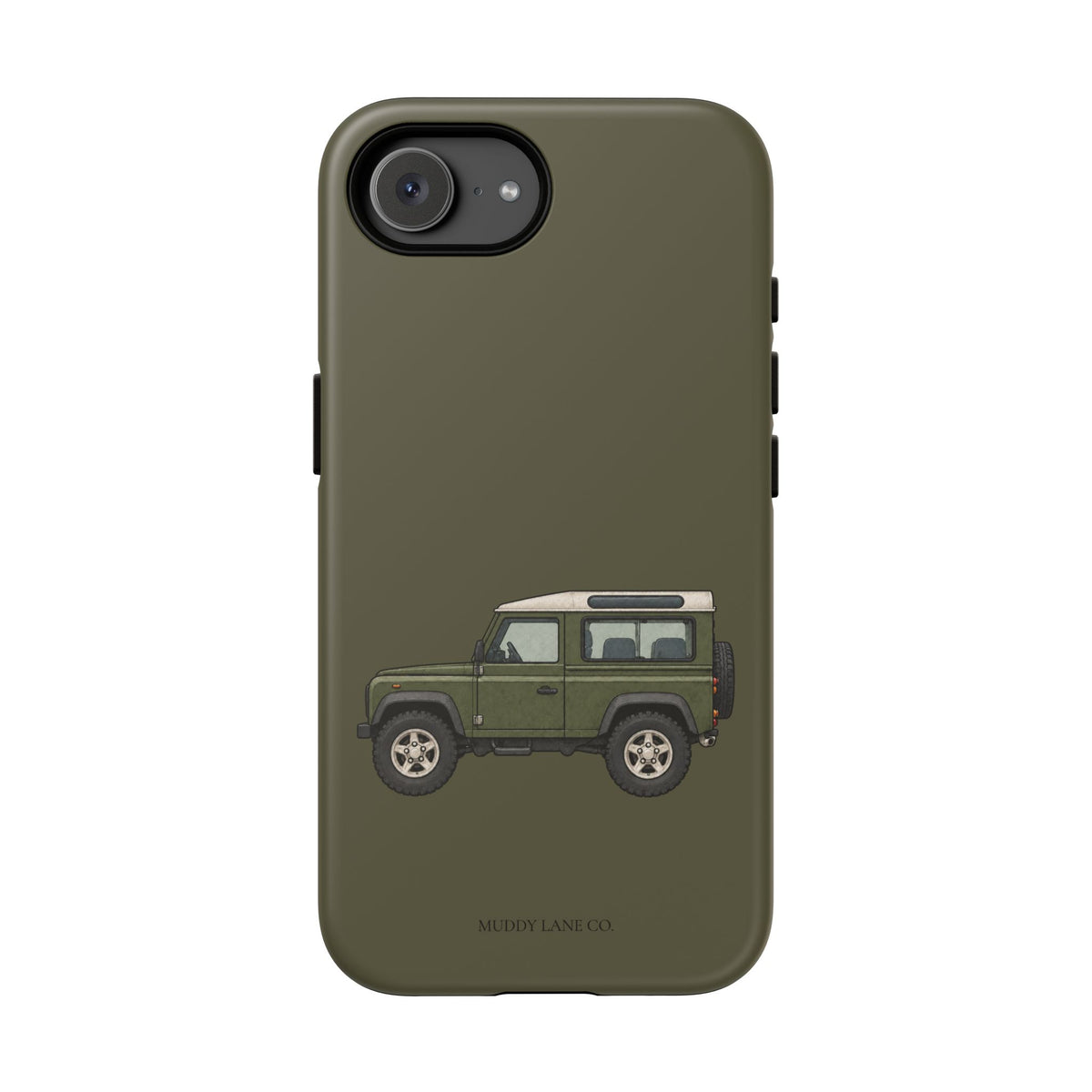 Green Classic 4x4 Tough Phone Case in Muddy Green Matte