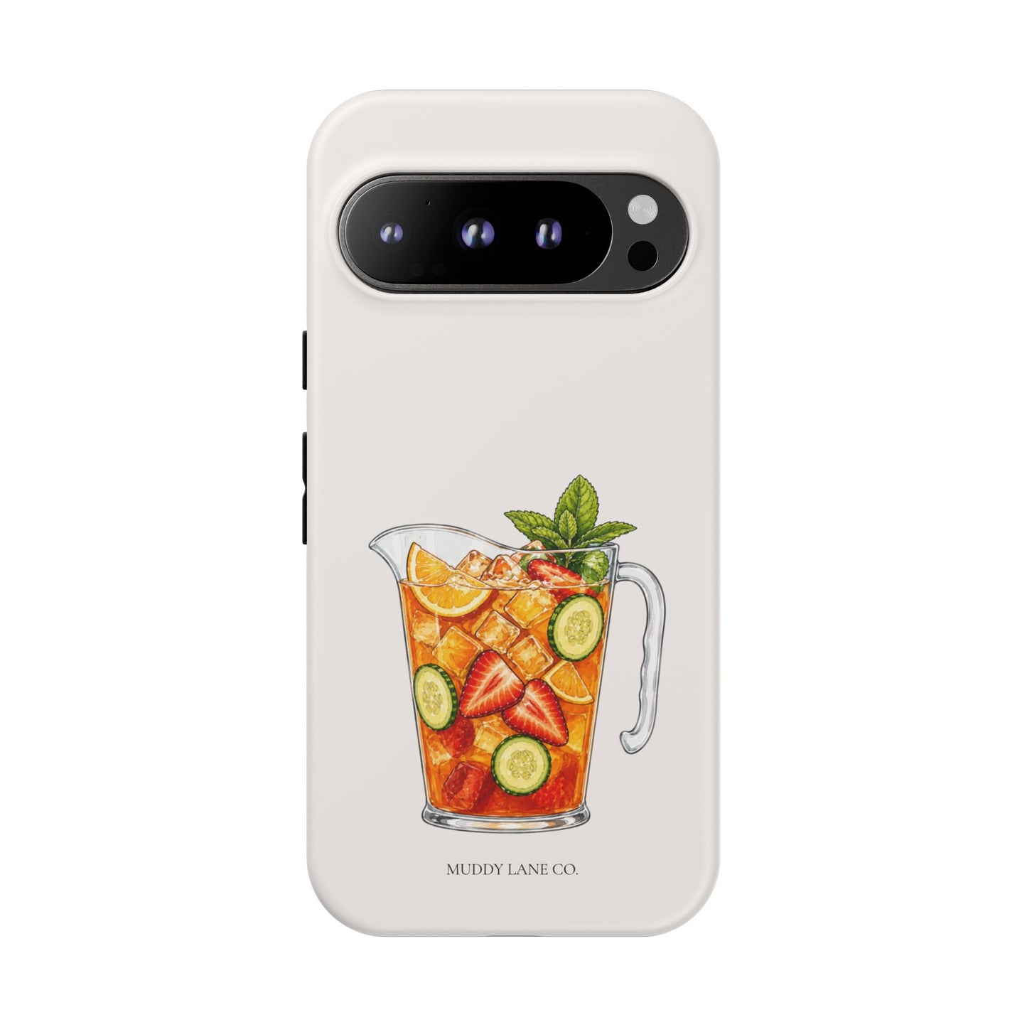 Summer Drink Jug Tough Phone Case in Warm Cream Matte