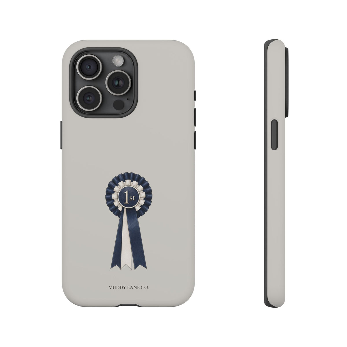 Rosette Tough Phone Case in Soft Grey Matte