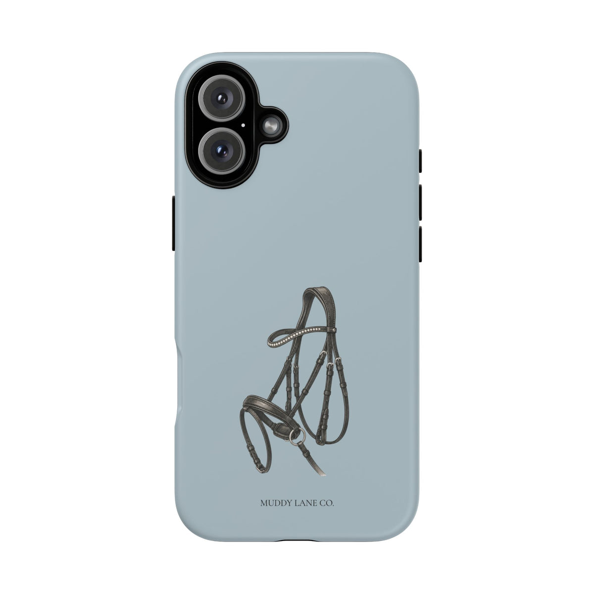 Bridle Tough Phone Case in Dusty Blue Matte