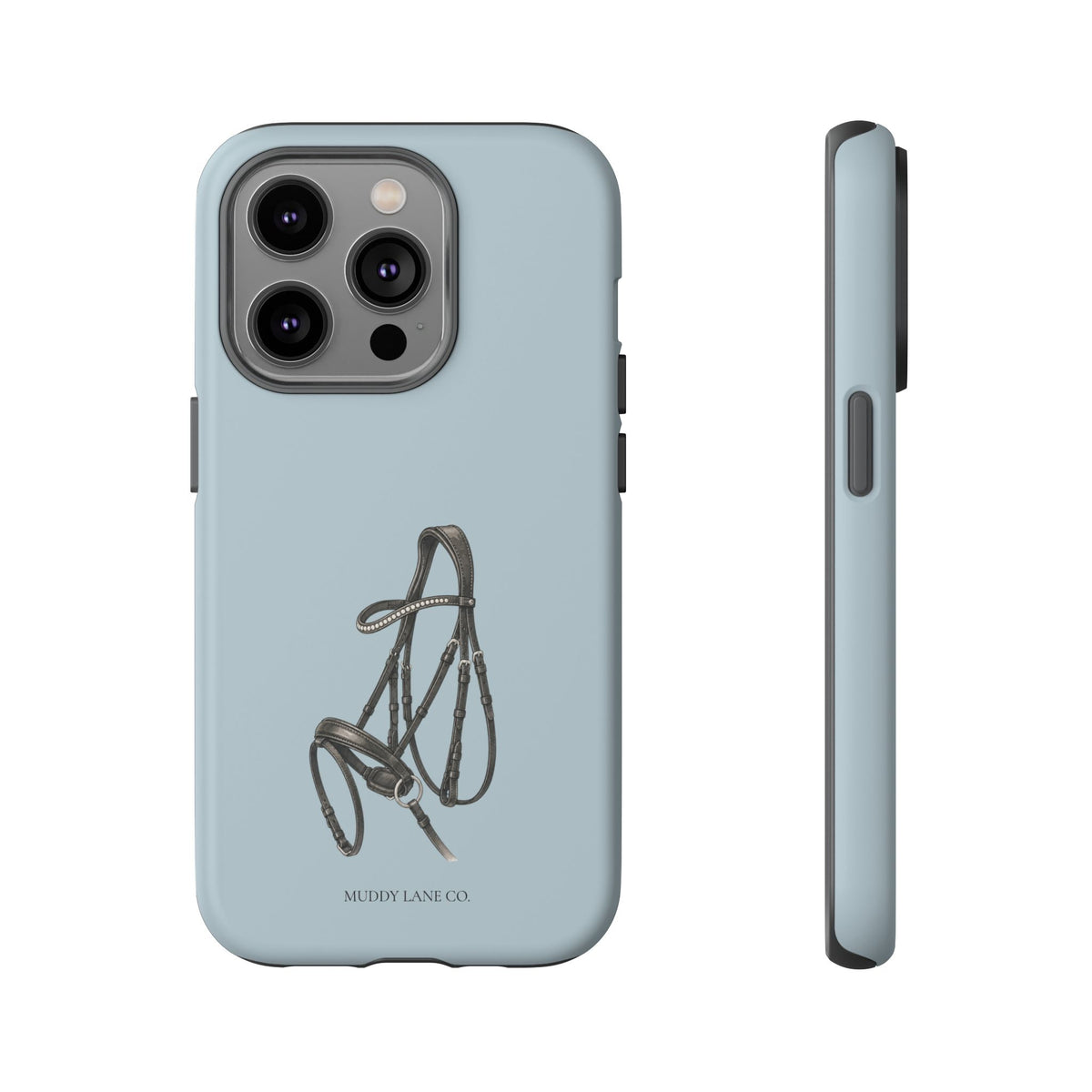 Bridle Tough Phone Case in Dusty Blue Matte