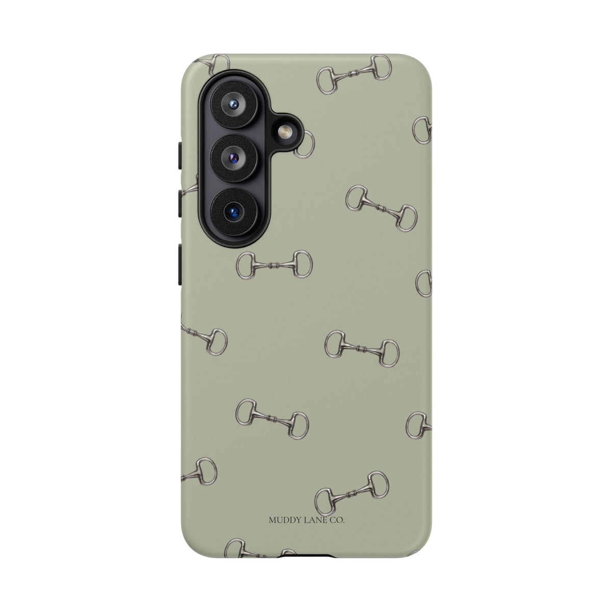 Horse Bit Pattern Tough Phone Case in Light Sage Matte
