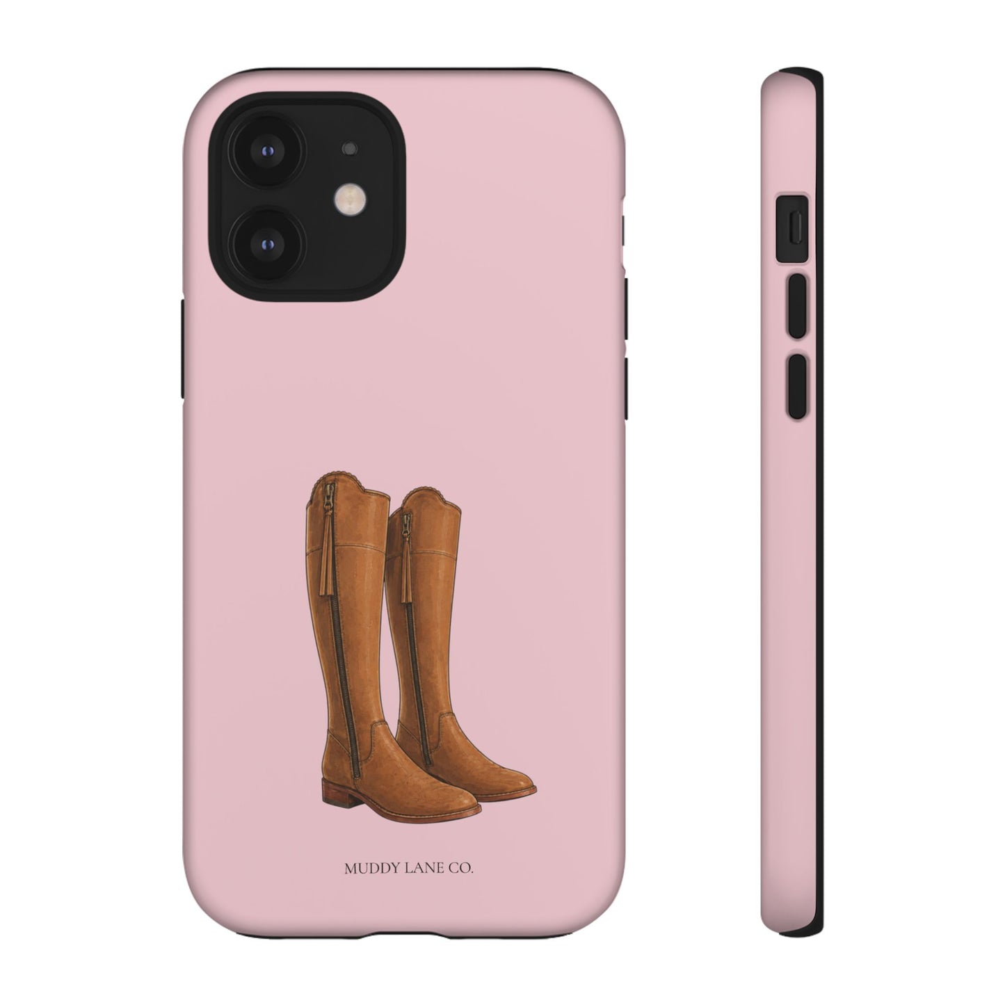 Riding Boots Tough Phone Case in Soft Rosette Pink Matte