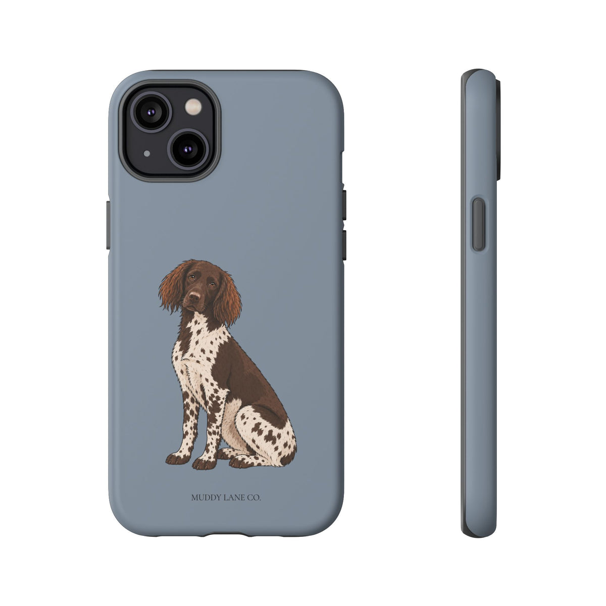 Spaniel Tough Phone Case in Smoke Blue Matte