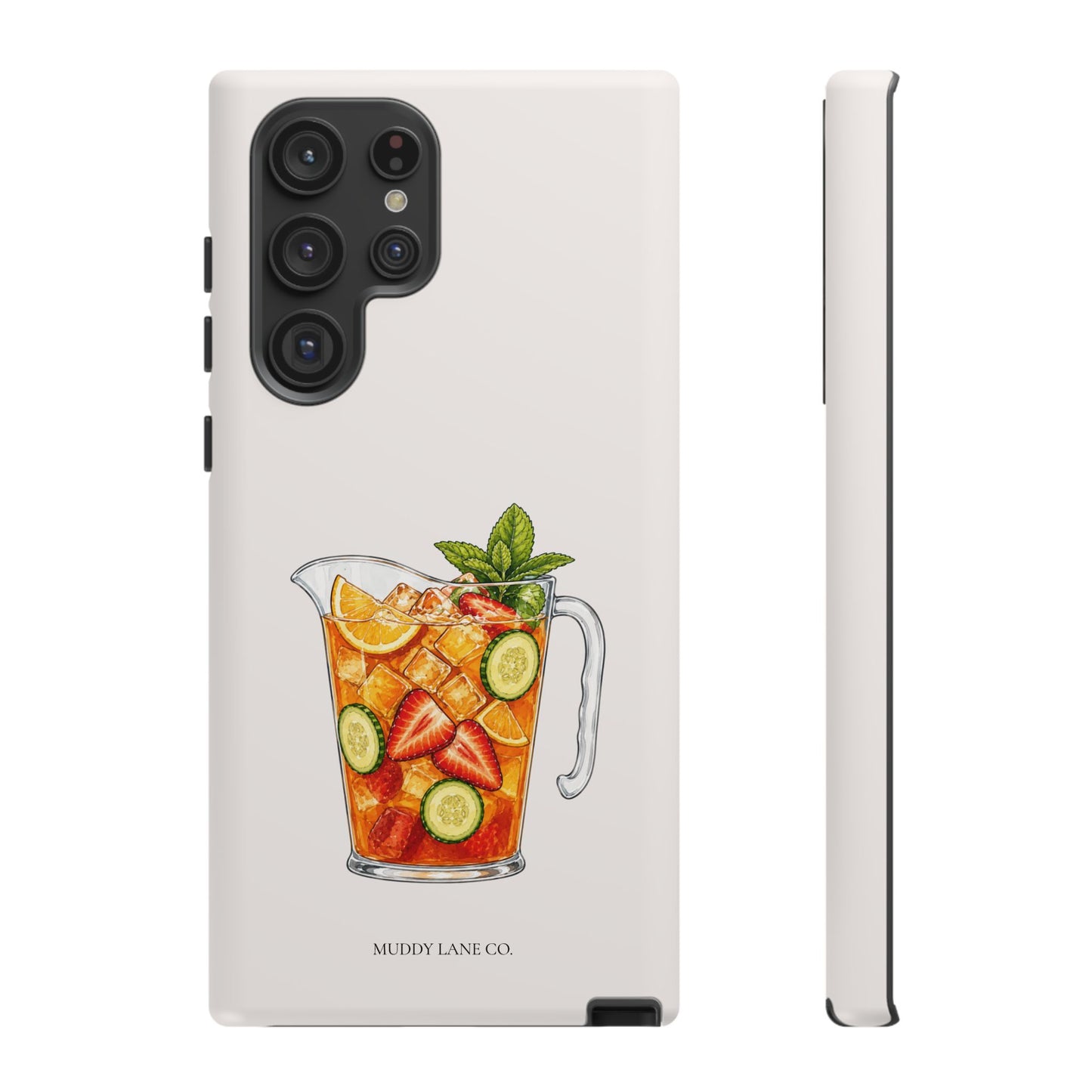 Summer Drink Jug Tough Phone Case in Warm Cream Matte