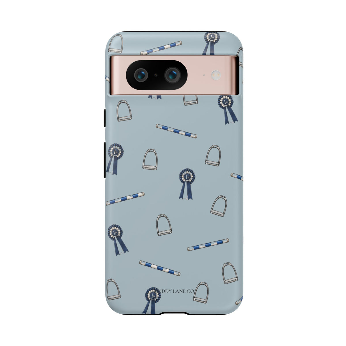 Show Day Pattern Tough Phone Case in Dusty Blue Matte