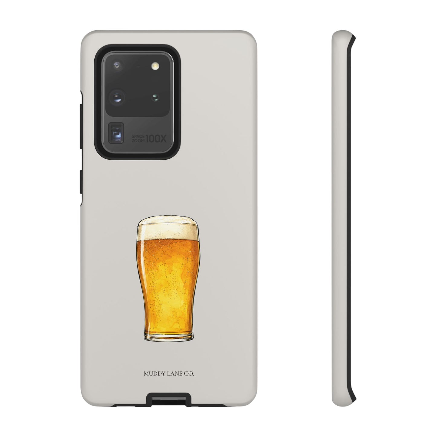 Pub Pint Tough Phone Case in Soft Grey Matte