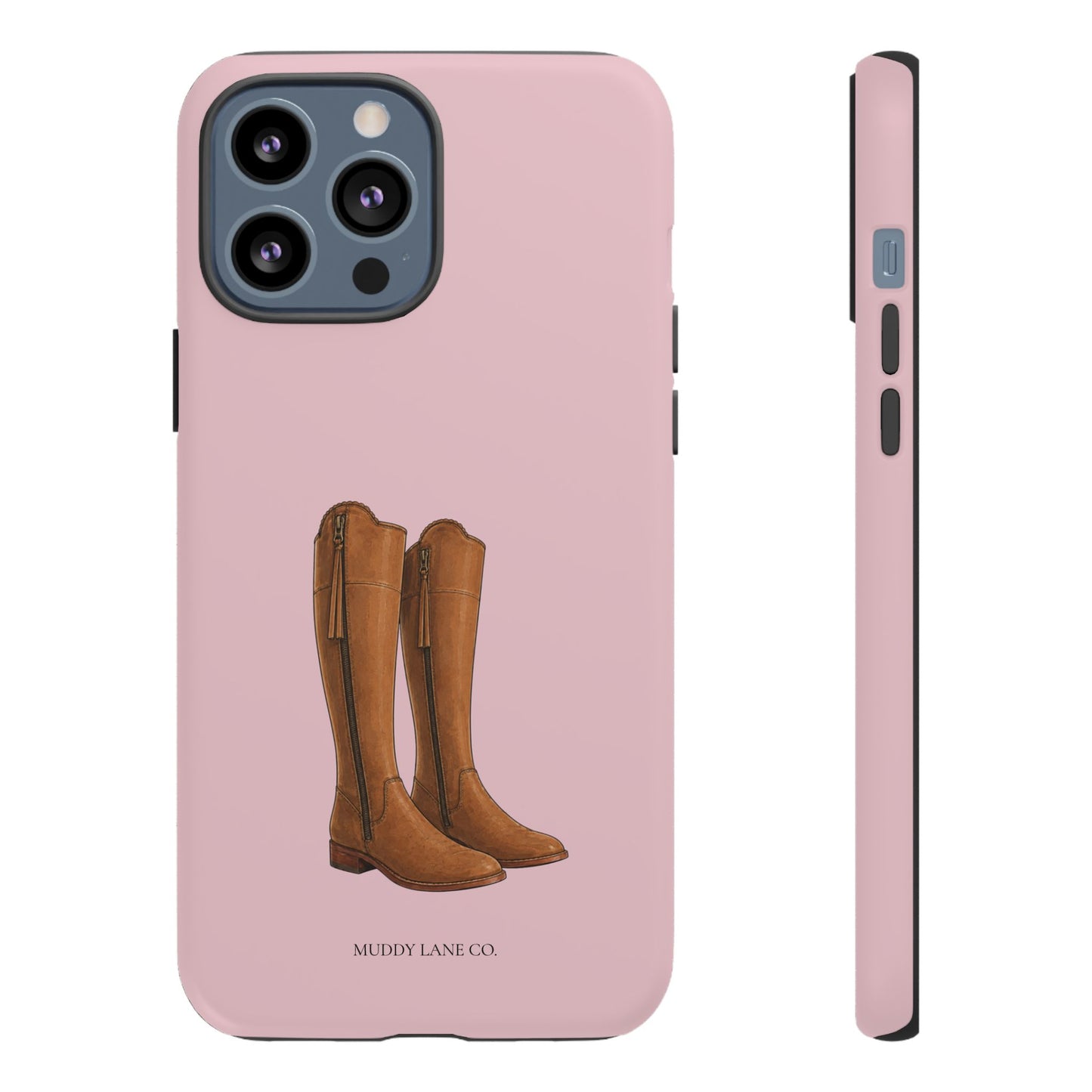 Riding Boots Tough Phone Case in Soft Rosette Pink Matte