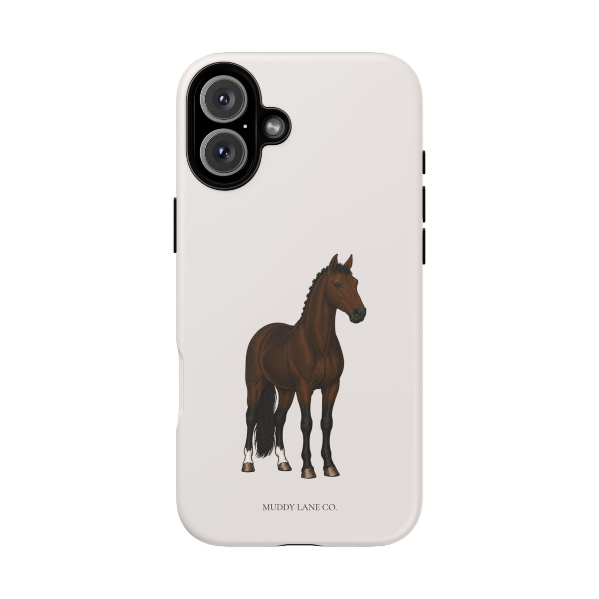 Bay Horse Tough Phone Case in Warm Cream Matte
