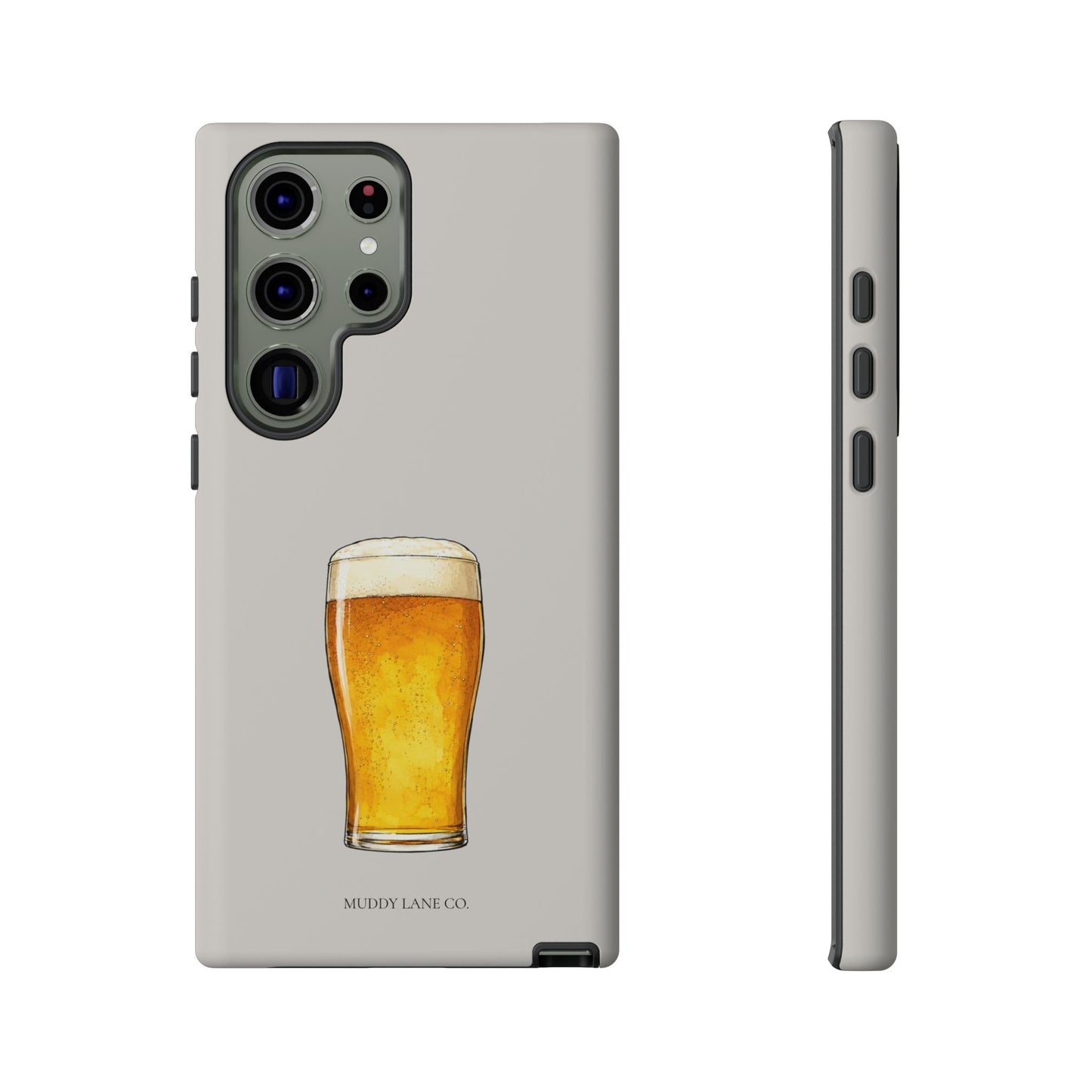 Pub Pint Tough Phone Case in Soft Grey Matte
