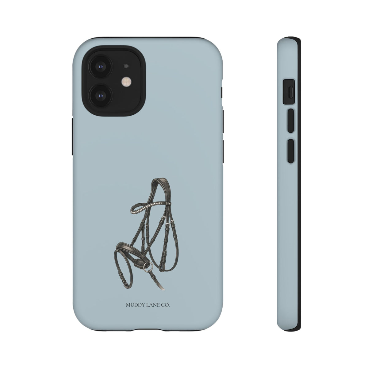 Bridle Tough Phone Case in Dusty Blue Matte