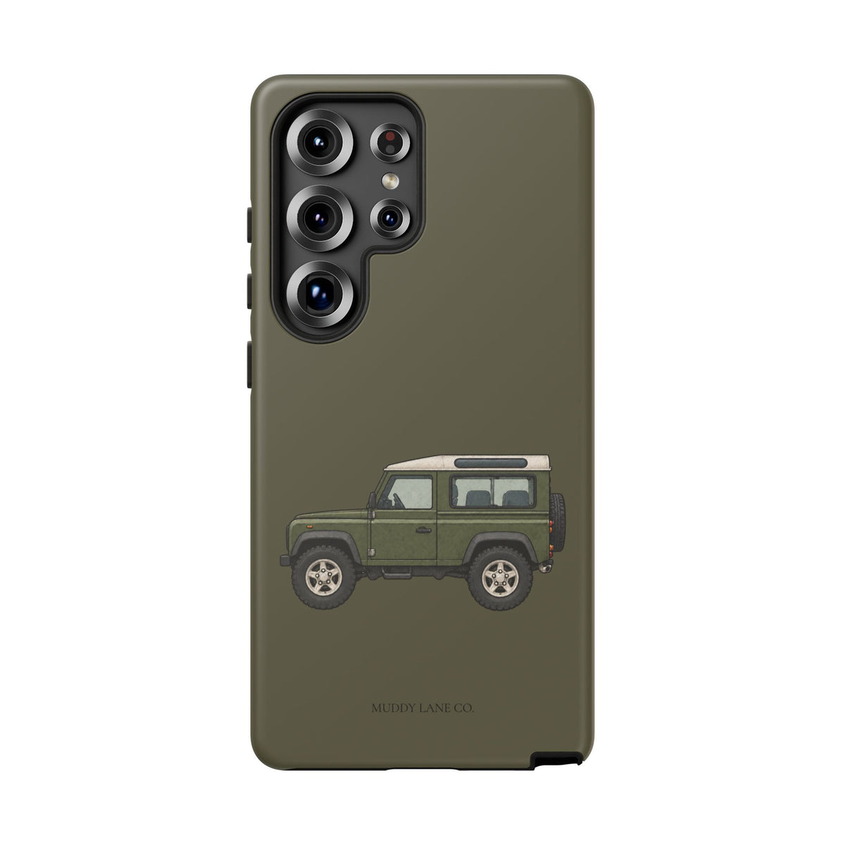 Green Classic 4x4 Tough Phone Case in Muddy Green Matte