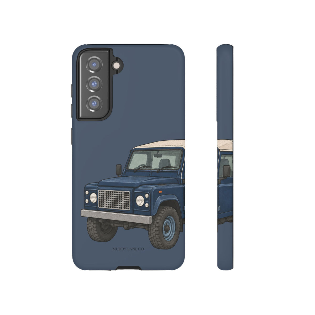 Blue Classic 4x4 Close-Up Tough Phone Case in Deep Navy Matte
