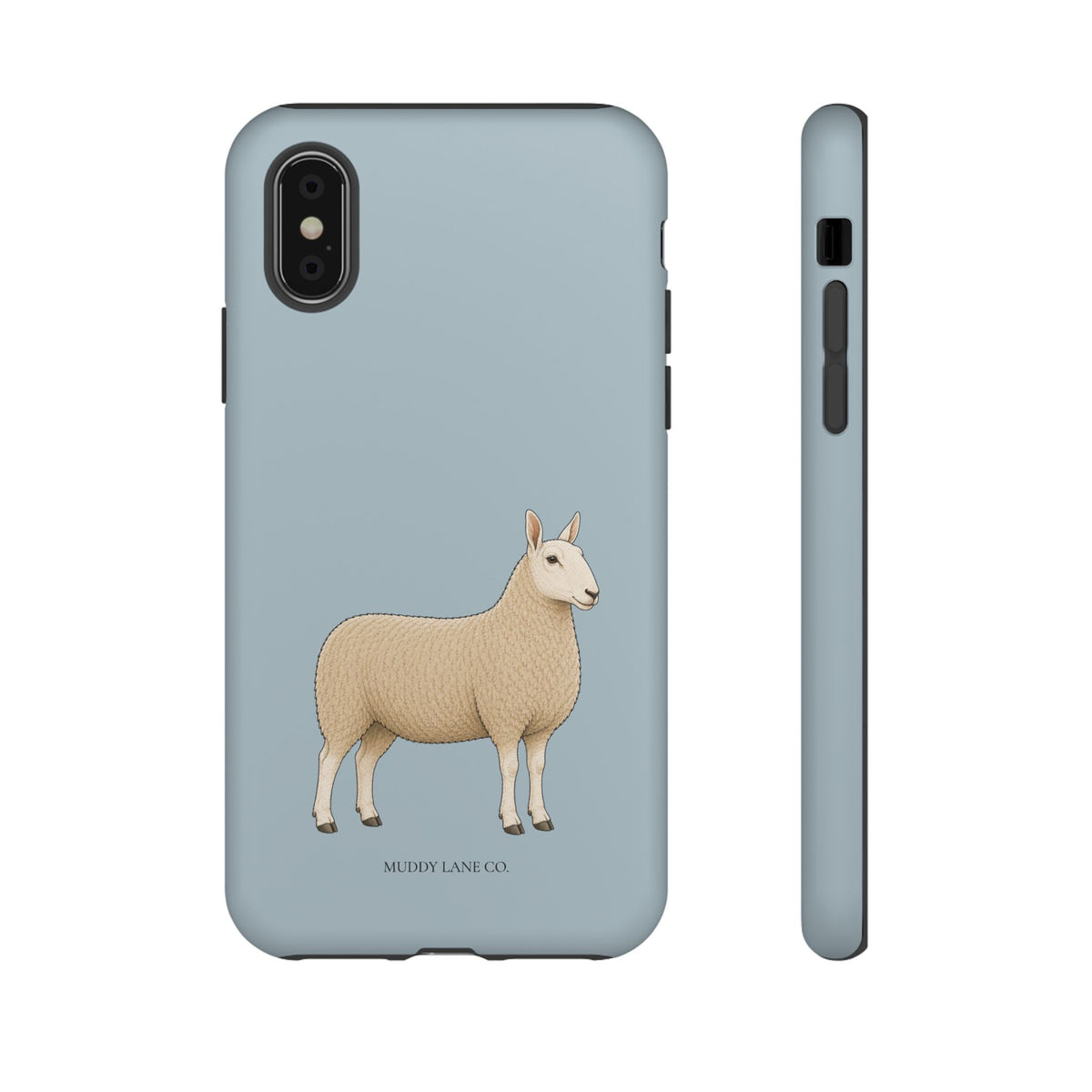 Border Leicester Tough Phone Case in Dusty Blue Matte