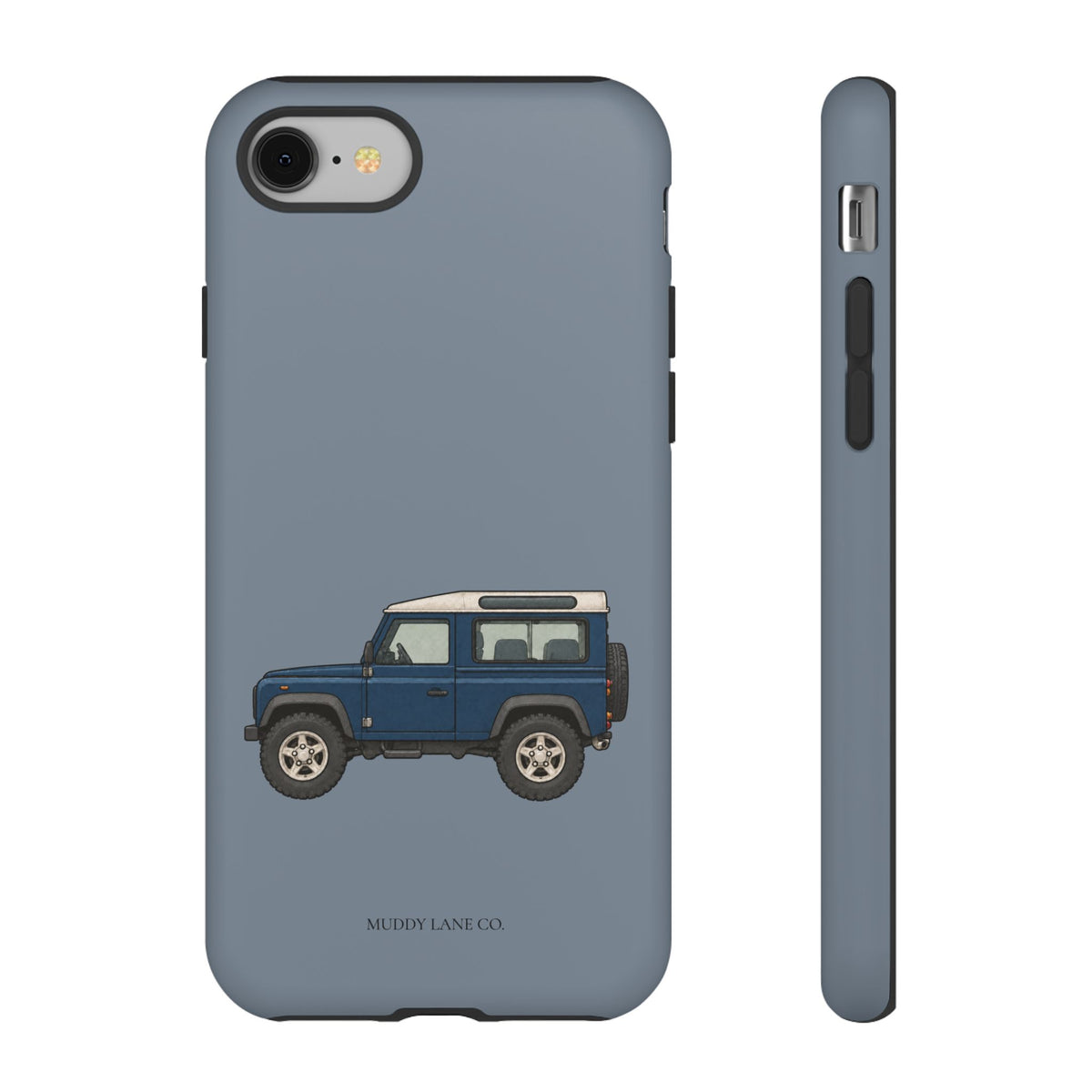Blue Classic 4x4 phone case in Smoke Blue by Muddy Lane Co, photo 2