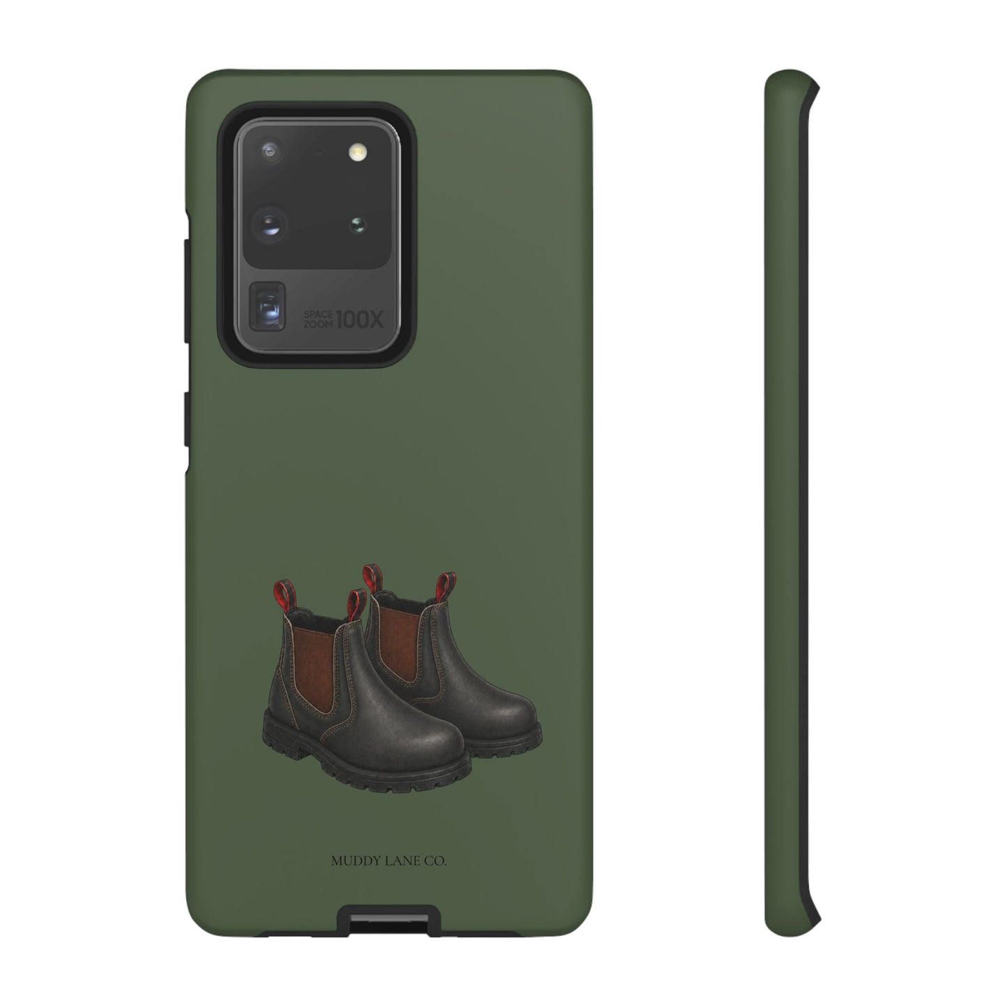 Yard Boots Tough Phone Case in Forest Green Matte