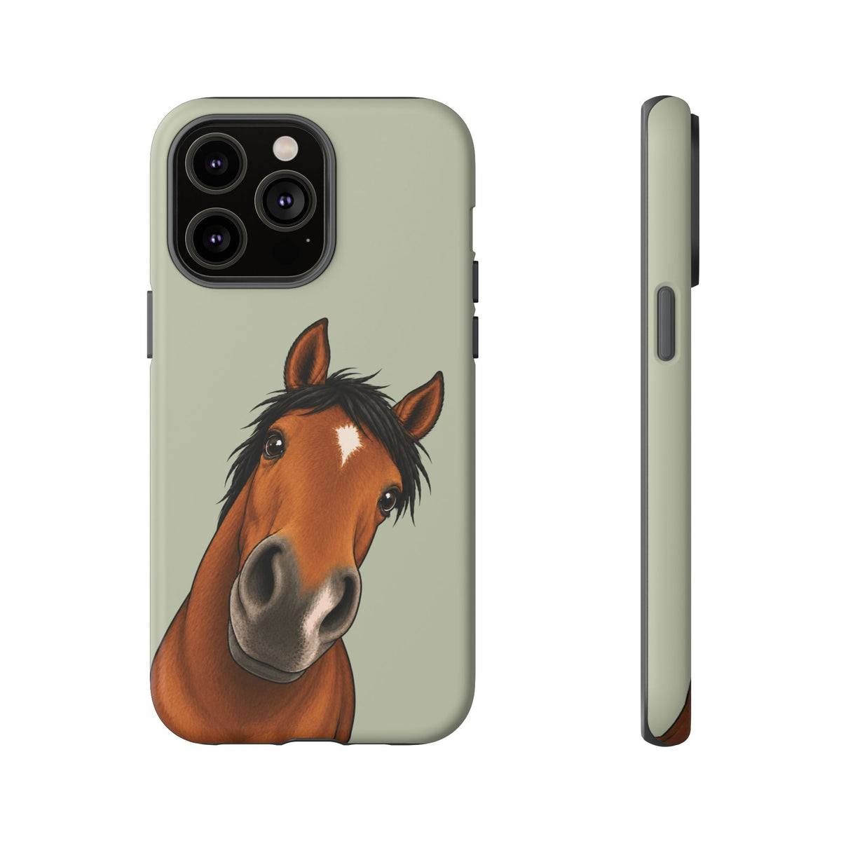 Boop Horse Tough Phone Case in Light Sage Matte