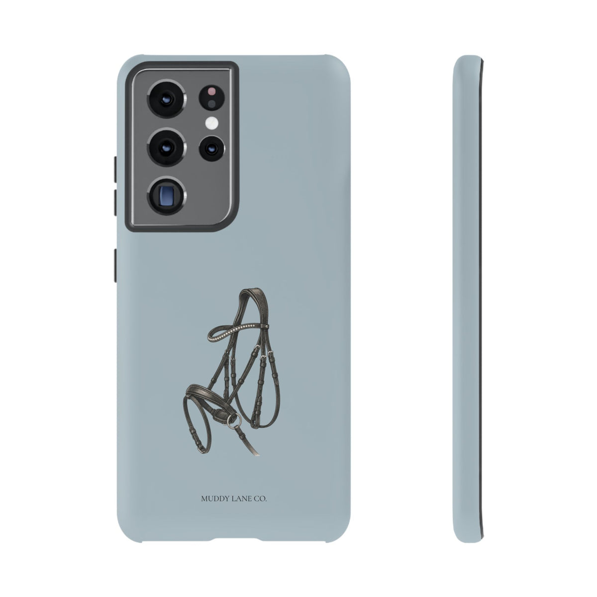Bridle Tough Phone Case in Dusty Blue Matte