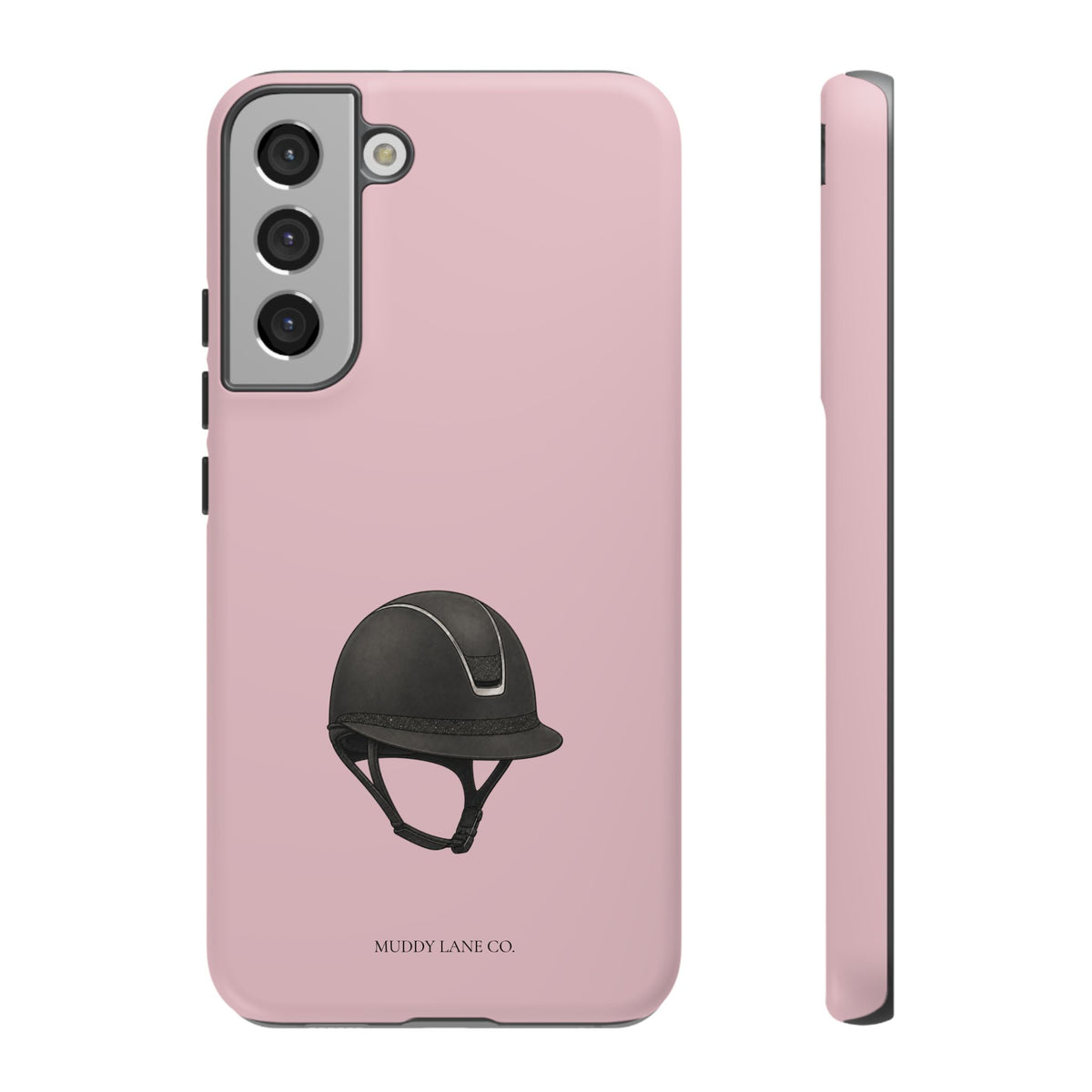 Riding Helmet Tough Phone Case in Soft Rosette Pink Matte