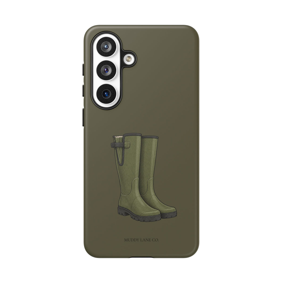 Wellies Tough Phone Case in Muddy Green Matte