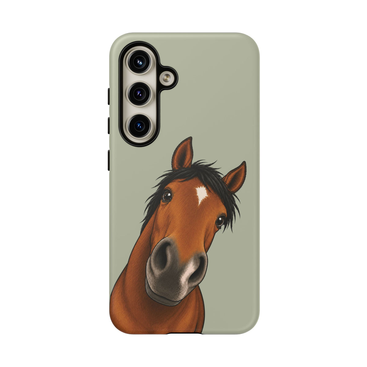 Boop Horse Tough Phone Case in Light Sage Matte