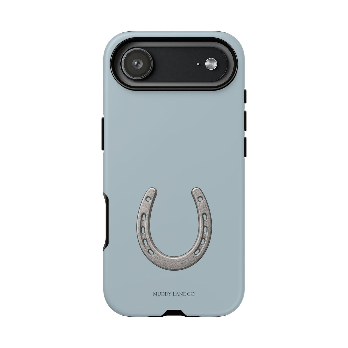 Horseshoe Tough Phone Case in Dusty Blue Matte