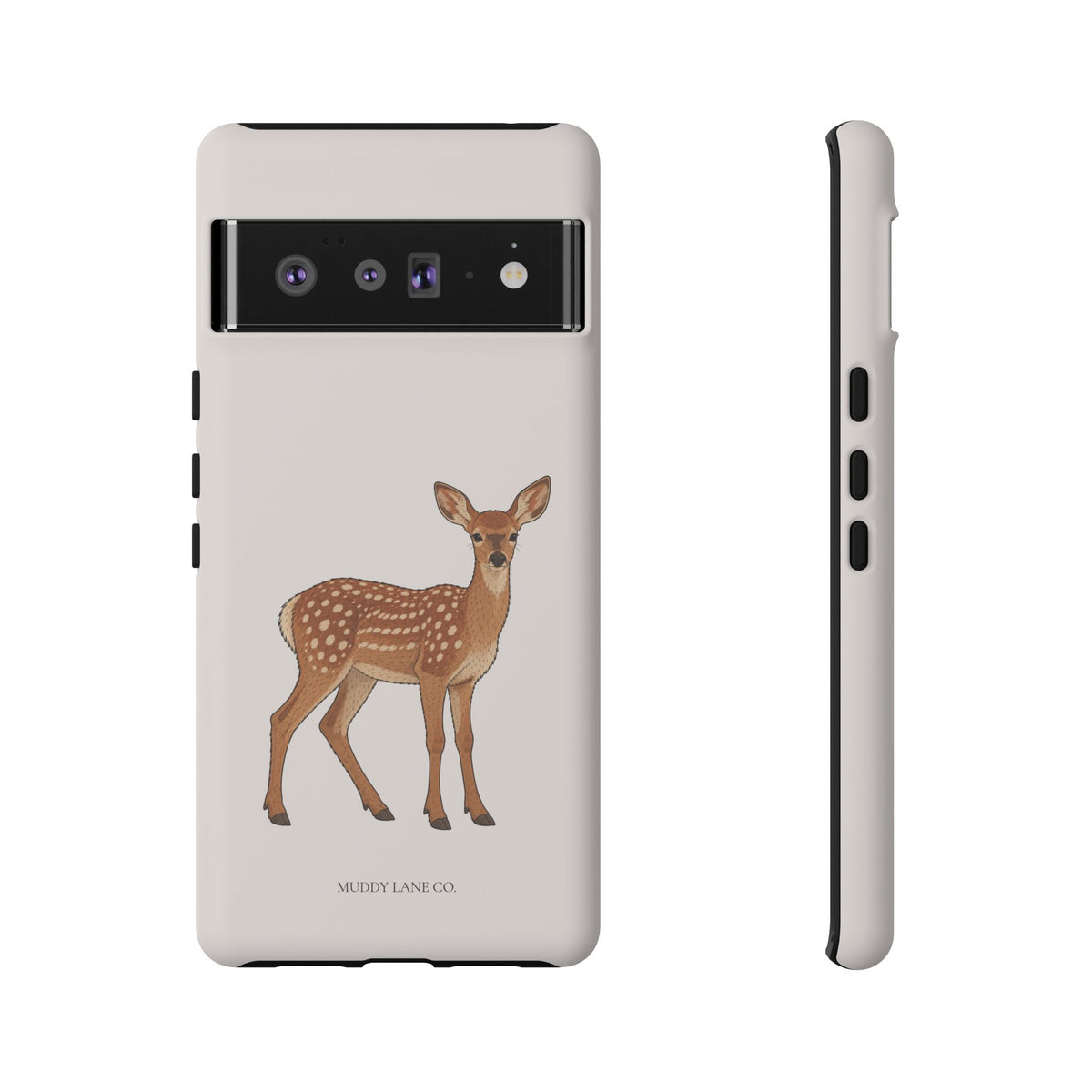 Fawn Tough Phone Case in Warm Cream Matte