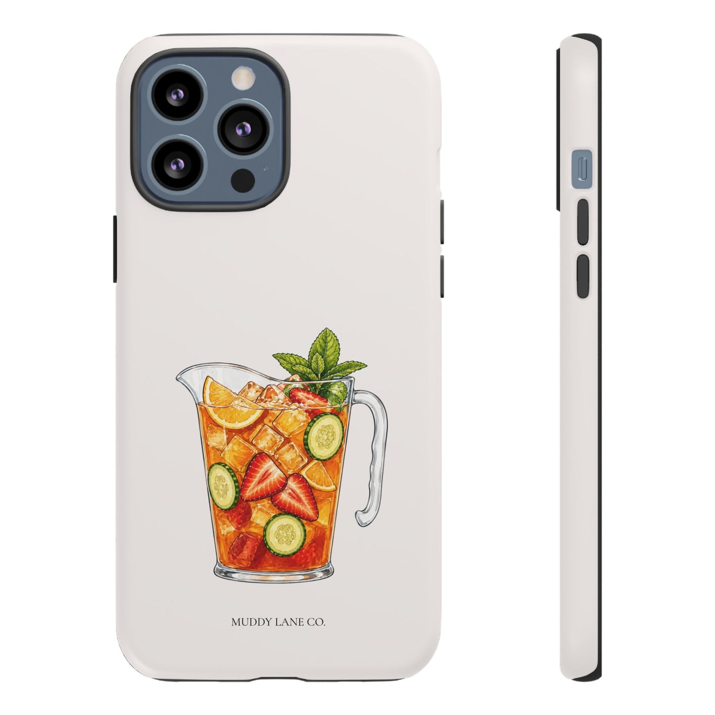 Summer Drink Jug Tough Phone Case in Warm Cream Matte