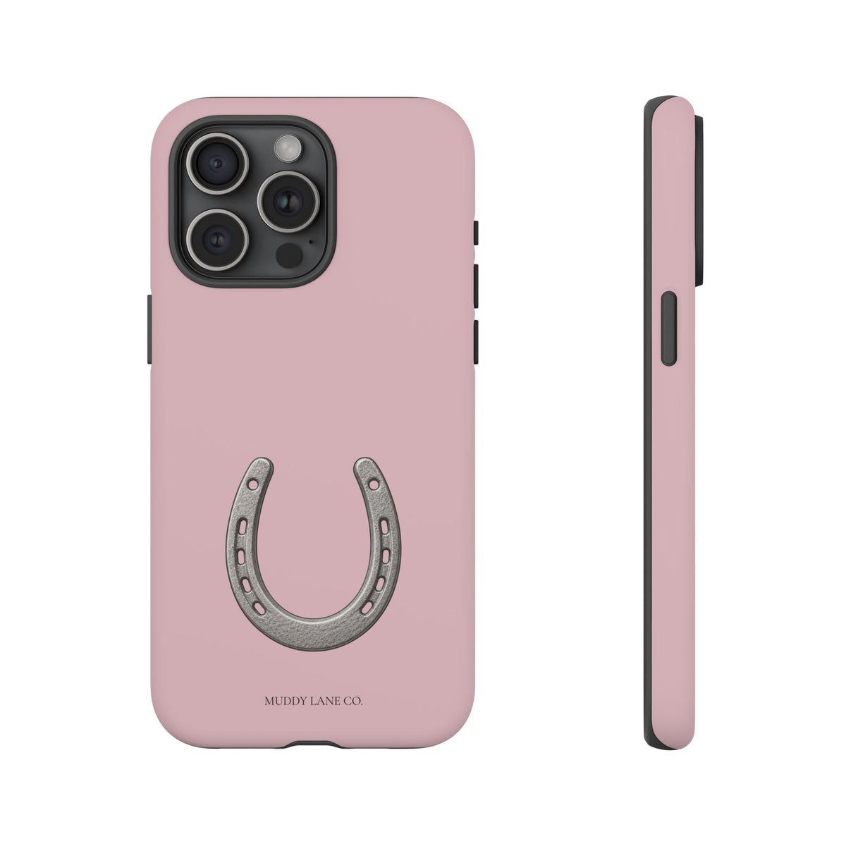 Horseshoe Tough Phone Case in Soft Rosette Pink Matte
