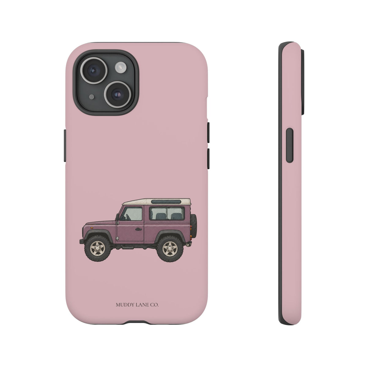 Pink Classic 4x4 Tough Phone Case in Soft Rosette Pink Matte