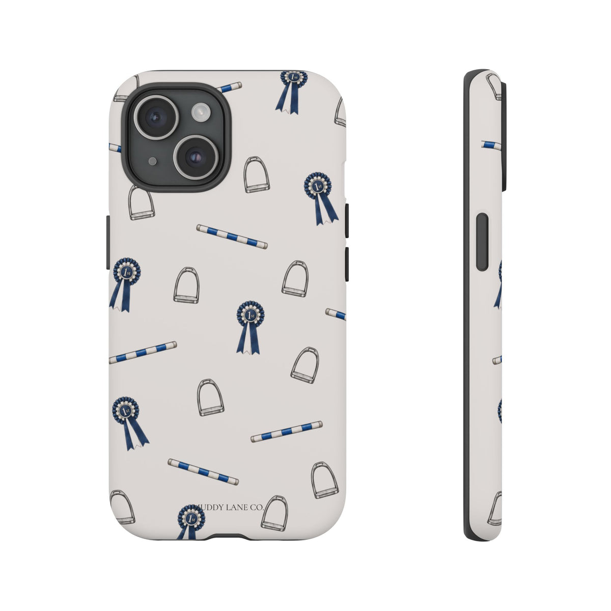 Show Day Pattern Tough Phone Case in Warm Cream Matte