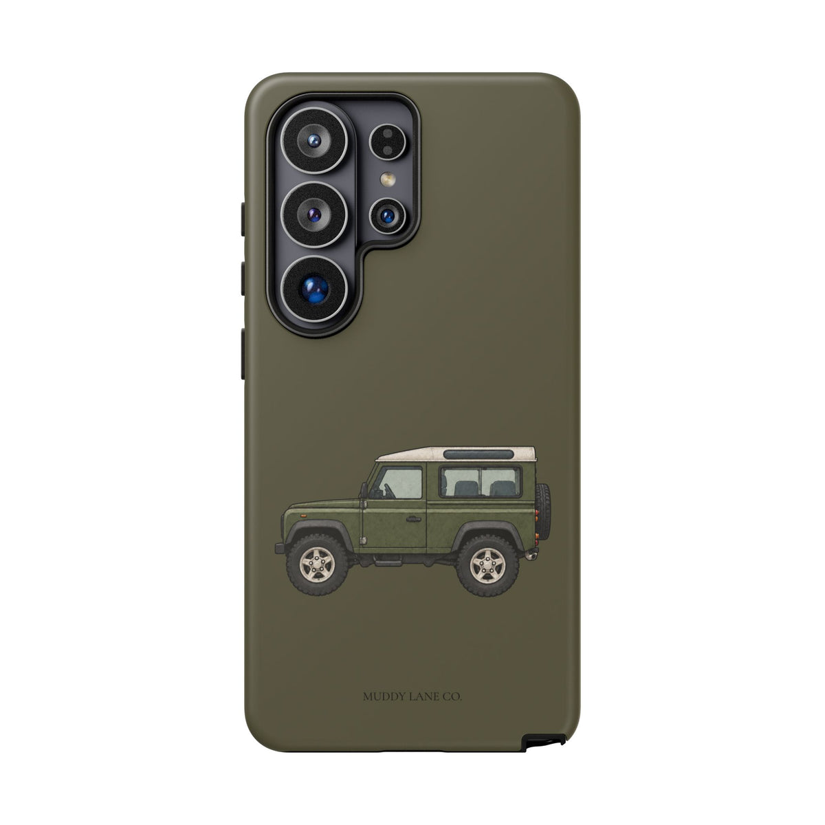 Green Classic 4x4 Tough Phone Case in Muddy Green Matte
