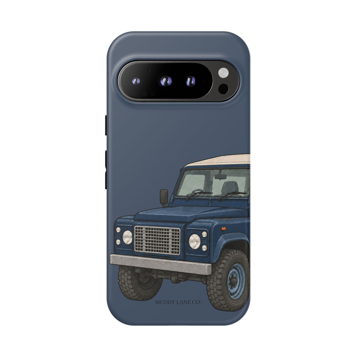 Blue Classic 4x4 Close-Up Tough Phone Case in Deep Navy Matte