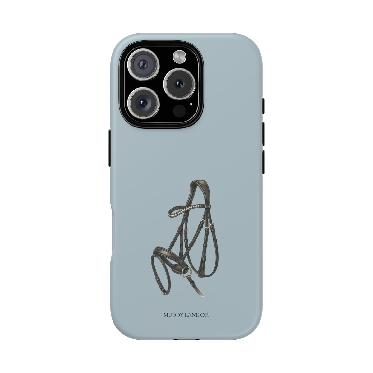 Bridle Tough Phone Case in Dusty Blue Matte