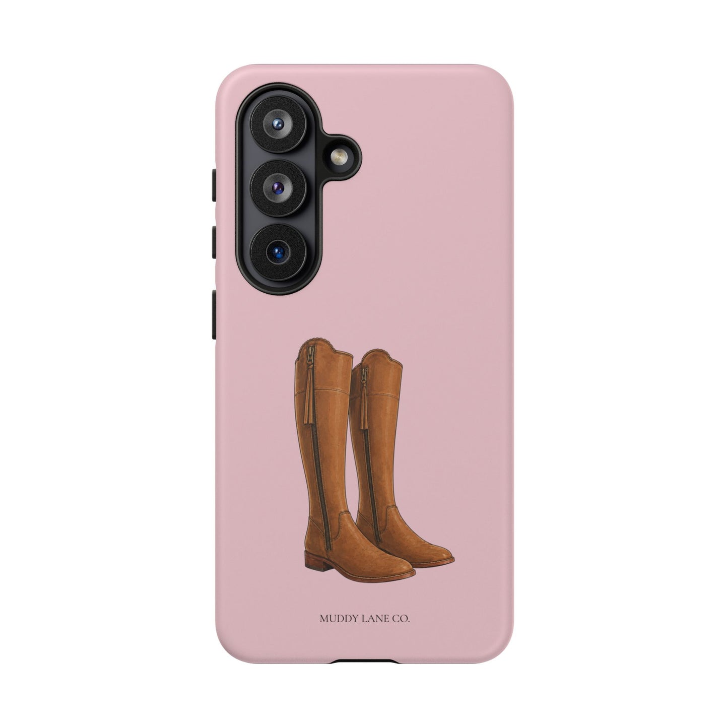 Riding Boots Tough Phone Case in Soft Rosette Pink Matte