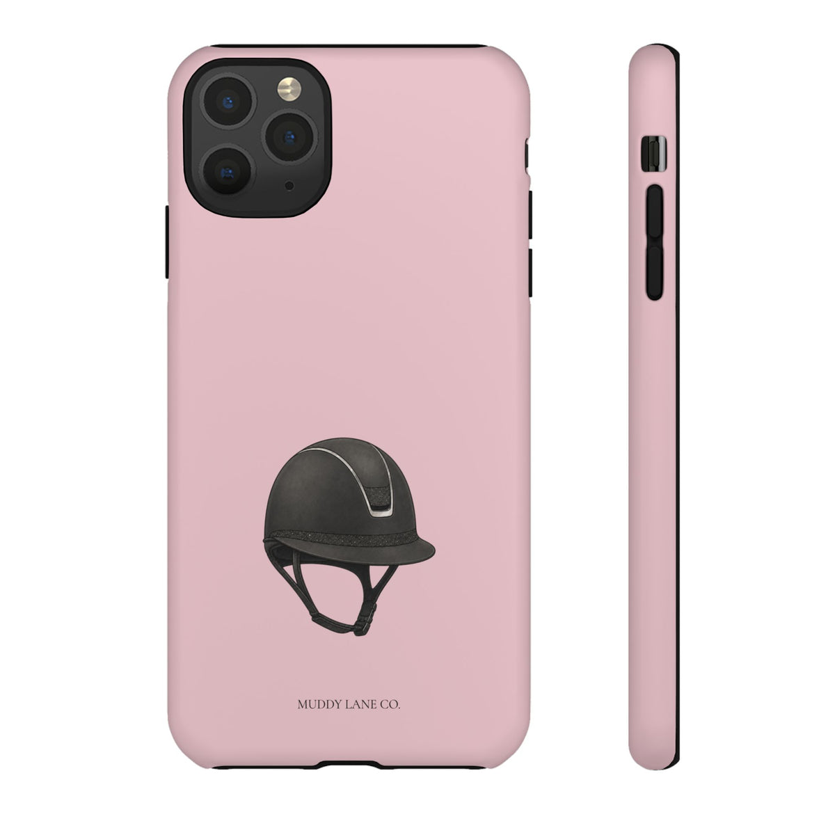 Riding Helmet Tough Phone Case in Soft Rosette Pink Matte