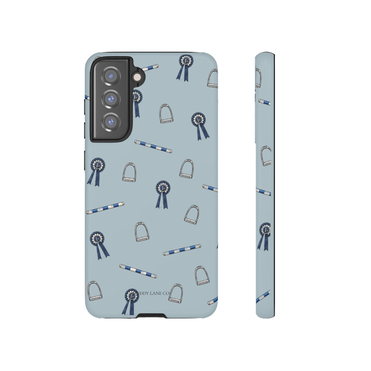 Show Day Pattern Tough Phone Case in Dusty Blue Matte