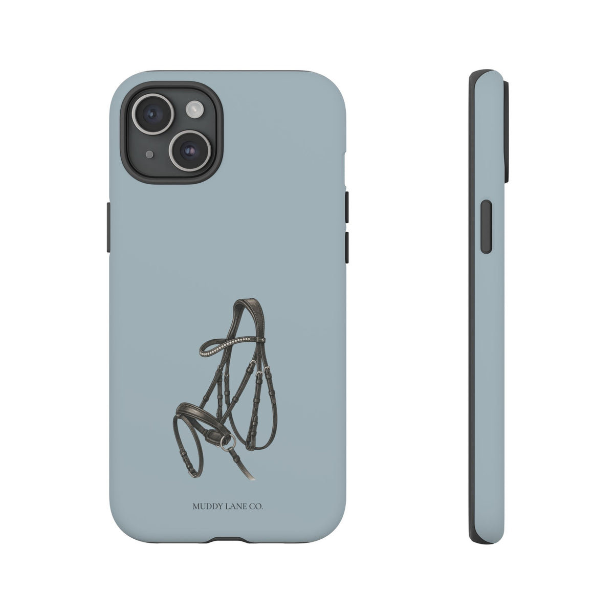 Bridle Tough Phone Case in Dusty Blue Matte