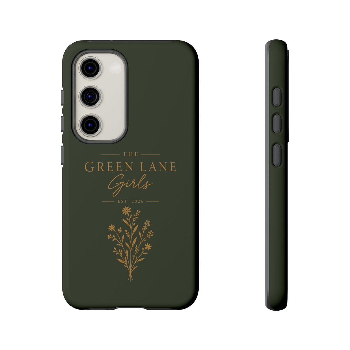 The Green Lane Girls Case Tough Matte Dark Green