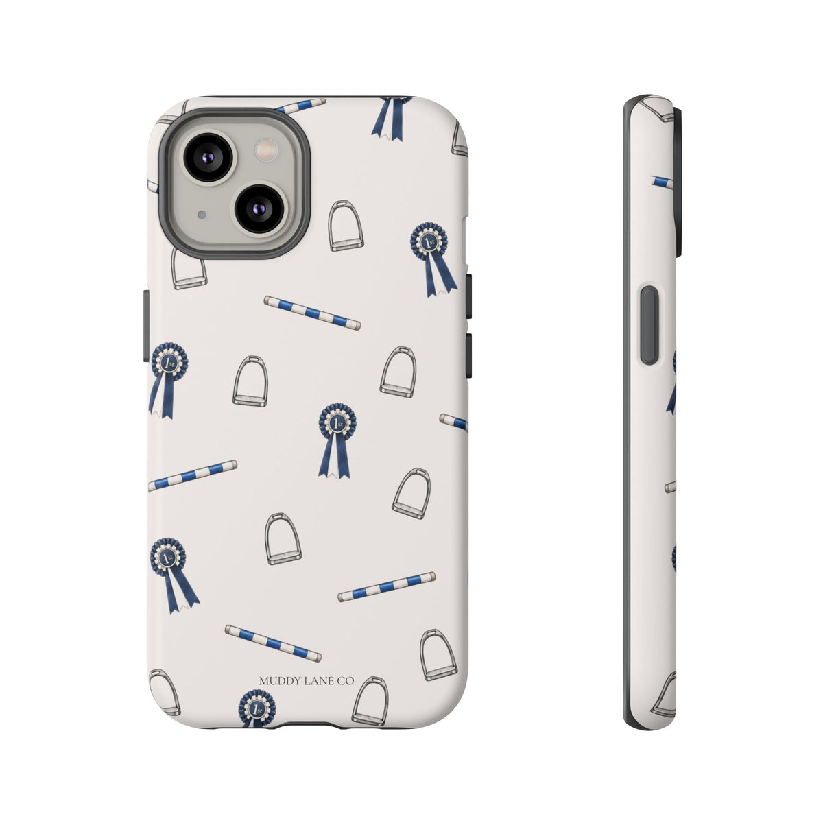 Show Day Pattern Tough Phone Case in Warm Cream Matte