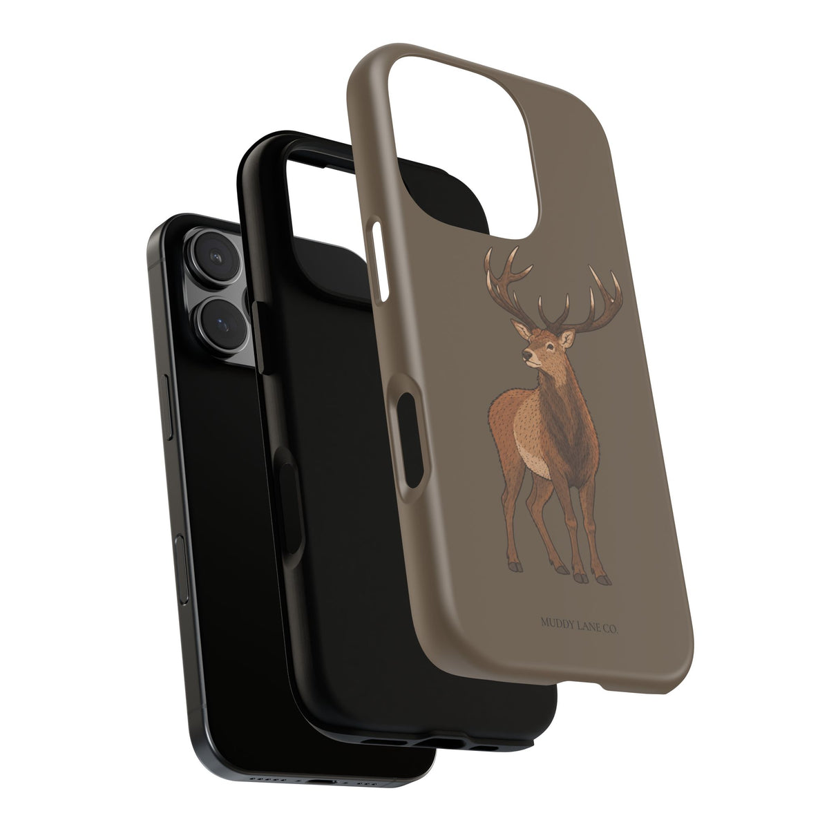 Stag Tough Phone Case in Taupe Brown Matte