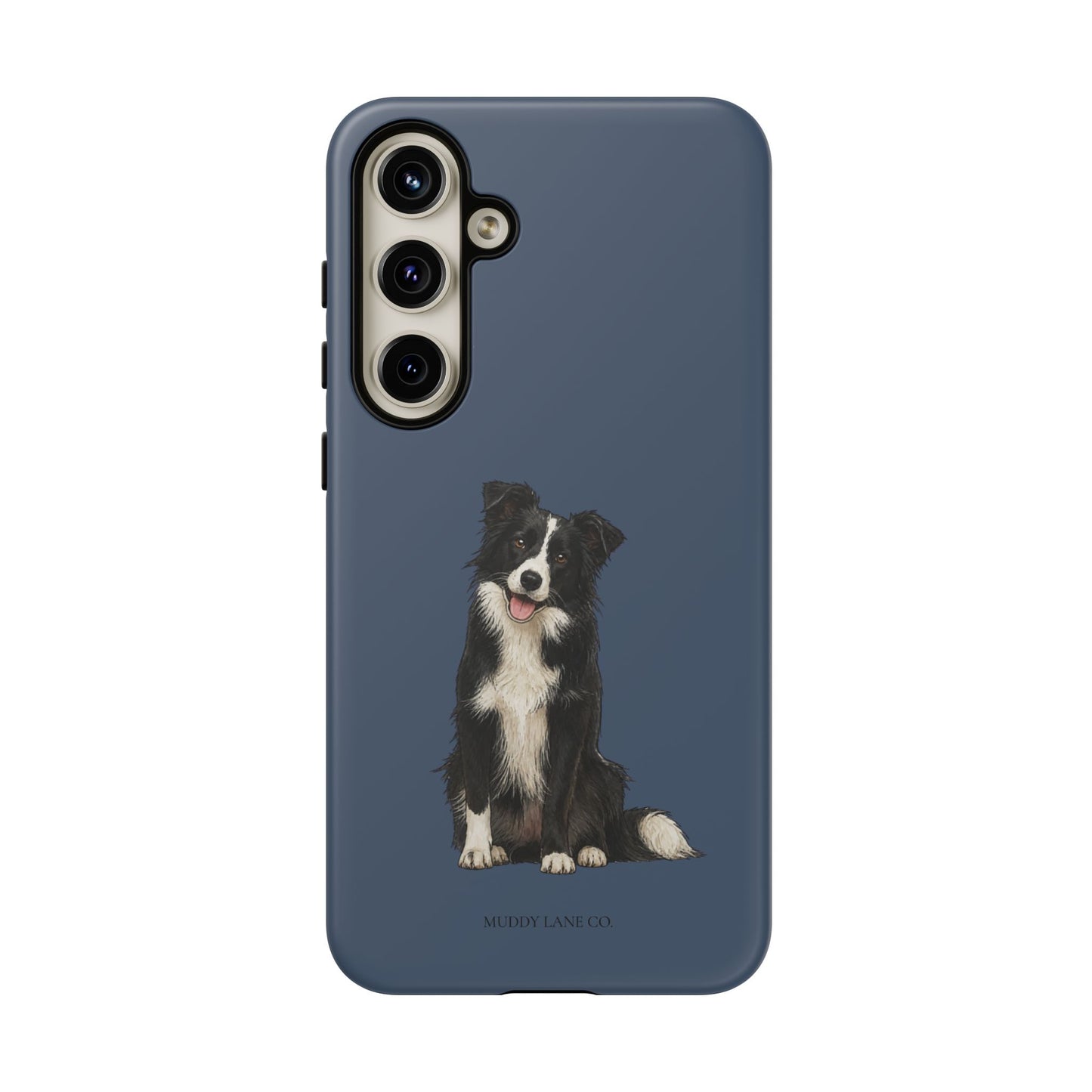 Border Collie Tough Phone Case in Deep Navy Matte