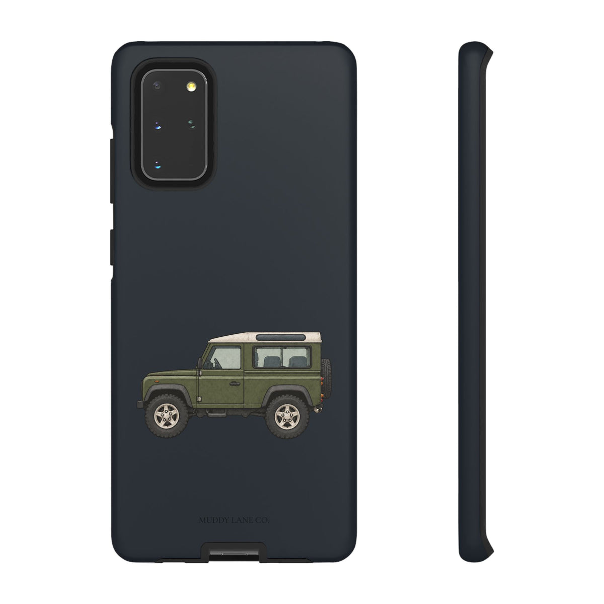 Green Classic 4x4 Tough Phone Case in Charcoal Navy Matte