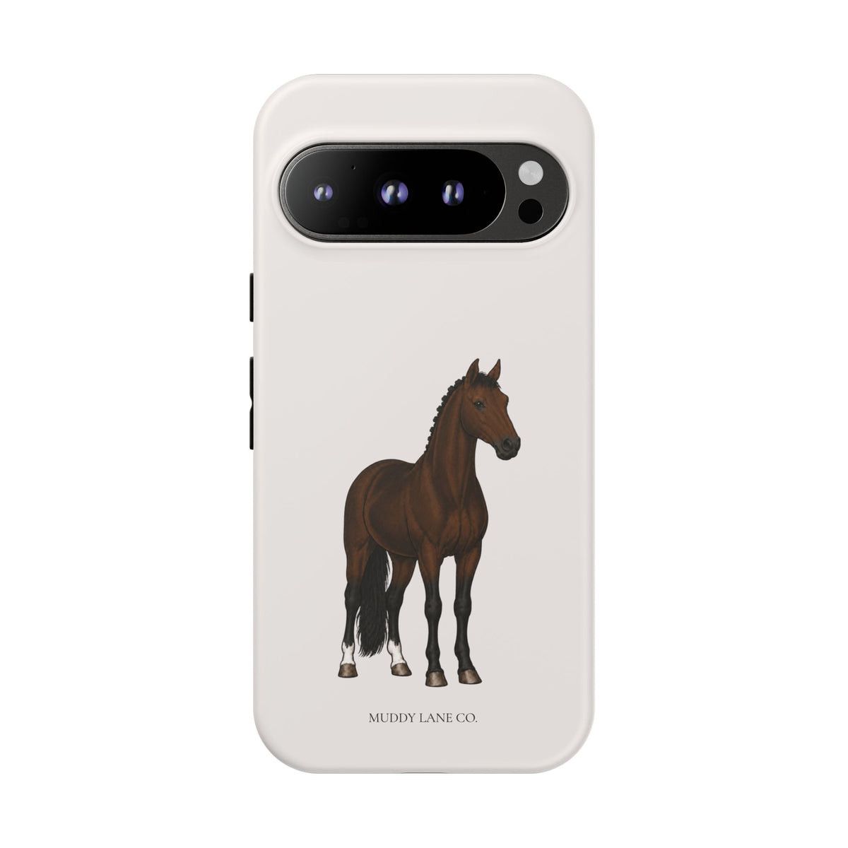 Bay Horse Tough Phone Case in Warm Cream Matte