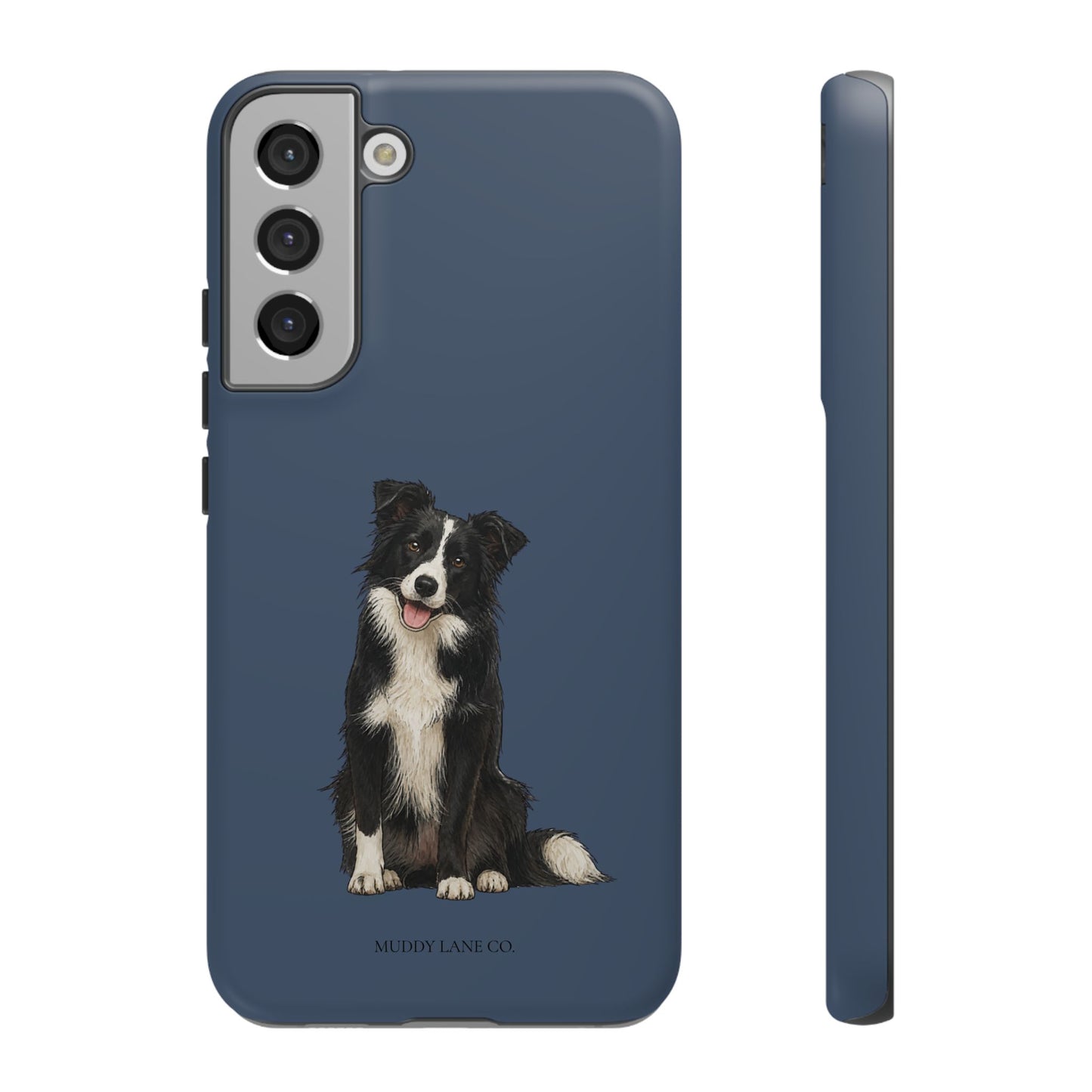 Border Collie Tough Phone Case in Deep Navy Matte